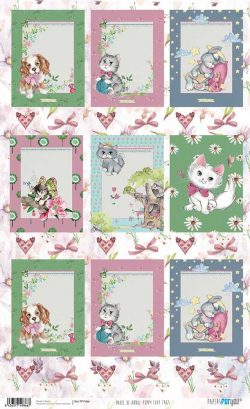 PFY-1866 - PAPEL DE ARROZ PUPPY LOVE TAGS - pack 6 ud.