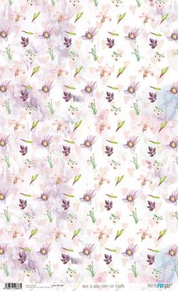 PFY-1867 - PAPEL DE ARROZ PUPPY LOVE FLOWERS - pack 6 ud.