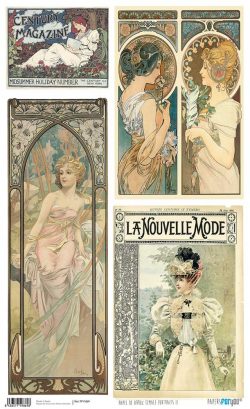 PFY-1869 - PAPEL DE ARROZ FEMALE PORTRAITS - pack 6 ud.