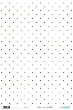 PFY-189 - PAPEL CARTONAJE LUNAR VERDE NAVIDAD - pack 12 ud.