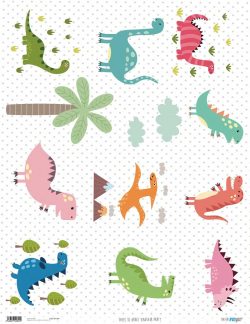 PFY-1891 - PAPEL DE ARROZ DINOSAUR PARTY - pack 6 ud.