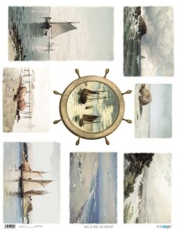 PFY-1892 - PAPEL DE ARROZ SEA LANDSCAPE - pack 6 ud.