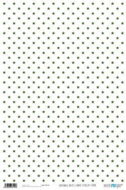 PFY-191 - PAPEL CARTONAJE ESTRELLA VERDE NAVIDAD - pack 12 ud.