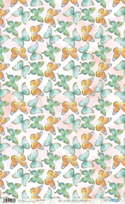 PFY-1938 - PAPEL DE ARROZ PIÙ BELLA MARIPOSAS II - pack 6 ud.