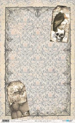 PFY-1970 - PAPEL DE ARROZ GOTHIC SOUL BATS - pack 6 ud.