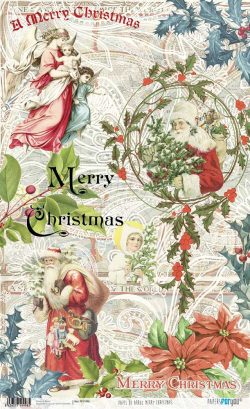 PFY-1998 - PAPEL DE ARROZ MERRY CHRISTMAS - pack 6 ud.