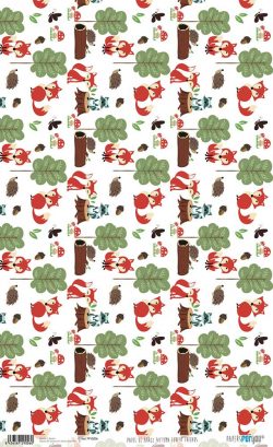PFY-2006 - PAPEL DE ARROZ AUTUMN FOREST FRIENDS - pack 6 ud.