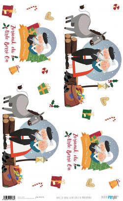 PFY-2178 - PAPEL DE ARROZ OLENTZERO ETA MARIDOMINGI - pack 6 ud.