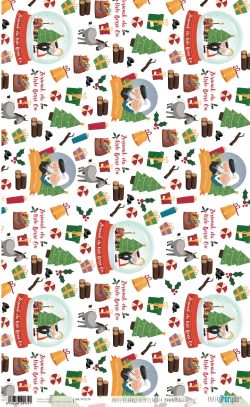 PFY-2179 - PAPEL DE ARROZ OLENTZERO ETA MARIDOMINGI II - pack 6 ud.