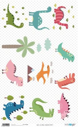 PFY-2202 - PAPEL DE ARROZ DINOSAUR PARTY - pack 6 ud.