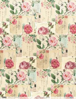 PFY-2218 - PAPEL DE ARROZ FLOWERS & POSTCARDS - pack 6 ud.