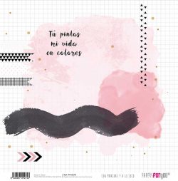 PFY-2274 - PAPEL SCRAP CON MANCHAS Y A LO LOCO - pack 12 ud.