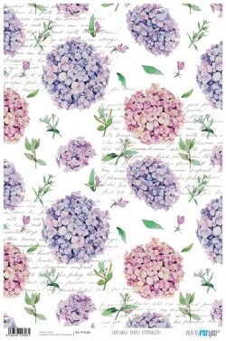 PFY-2306 - PAPEL CARTONAJE PURPLE HYDRANGEAS - pack 12 ud.
