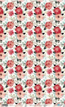 PFY-2327 - PAPEL DE ARROZ WATERCOLOR FLOWER PARTY - pack 6 ud.