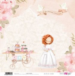 PFY-2344 - PAPEL SCRAP UN DIA DE ILUSION NIÑA PELIRROJA - pack 12 ud.