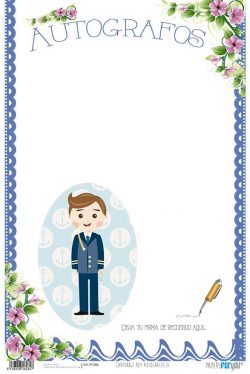 PFY-284 - PAPEL CARTONAJE NIÑO MORENO AUTOGRAFOS II