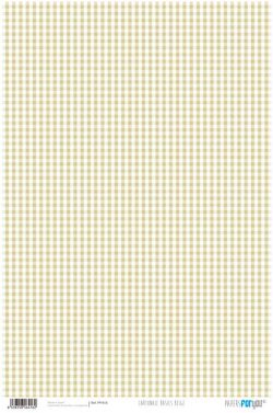 PFY-416 - PAPEL CARTONAJE VICHY BEIGE - pack 12 ud.