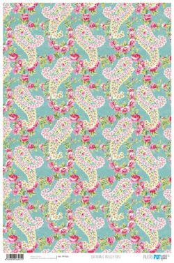 PFY-455 - PAPEL CARTONAJE PAISLEY ROSE - pack 12 ud.