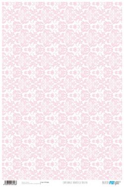 PFY-456 - PAPEL CARTONAJE ARABESCO ROSITA - pack 12 ud.