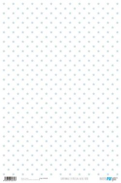 PFY-479 - PAPEL CARTONAJE ESTRELLAS AZUL BEBE - pack 12 ud.