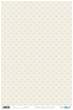 PFY-490 - PAPEL CARTONAJE ESTRELLA AZUL-BEIGE - pack 12 ud.