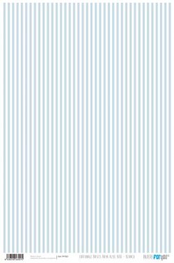 PFY-501 - PAPEL CARTONAJE RAYA AZUL BEBE FINA - pack 12 ud.