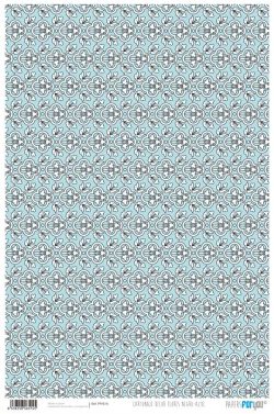 PFY-514 - PAPEL CARTONAJE DECOR NEGRO AZUL - pack 12 ud.