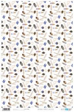 PFY-522 - PAPEL CARTONAJE INFANTIL GOLD BLUE - pack 12 ud.