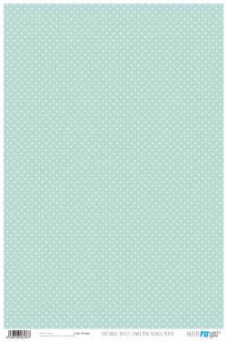 PFY-536 - PAPEL CARTONAJE LUNAR MINI BLANCO-MENTA - pack 12 ud.