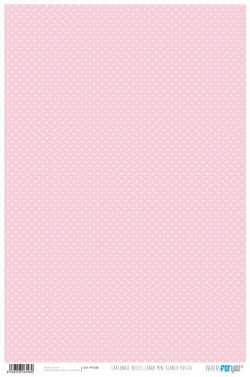 PFY-548 - PAPEL CARTONAJE LUNAR MINI BLANCO-ROSITA - pack 12 ud.