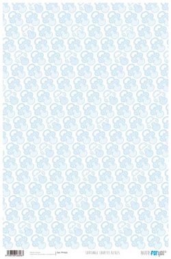 PFY-606 - PAPEL CARTONAJE CHUPETES AZULES - pack 12 ud.