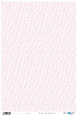 PFY-614 - PAPEL CARTONAJE CHUPETES MINI ROSAS - pack 12 ud.