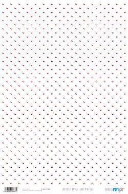 PFY-637 - PAPEL CARTONAJE LUNAS MINI ROJO - pack 12 ud.