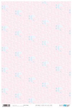 PFY-656 - PAPEL CARTONAJE COCHECITOS AZULES - pack 12 ud.