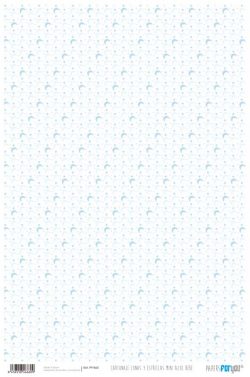 PFY-660 - PAPEL CARTONAJE LUNA Y ESTRELLAS AZUL 3 - pack 12 ud.