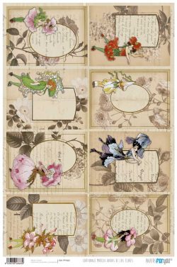 PFY-663 - PAPEL CARTONAJE HADAS FLORES 1 - pack 12 ud.