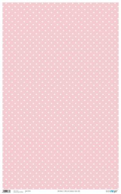 PFY-675 - PAPEL CARTONAJE BASICS ESTRELLA BLANCA ROSA BEBE - pack 6 ud.