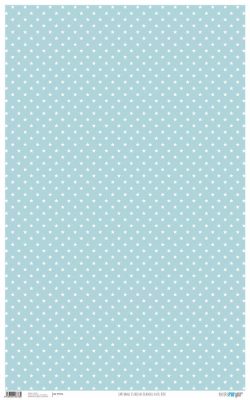 PFY-676 - PAPEL CARTONAJE BASICS ESTRELLA BLANCA AZUL BEBE - pack 6 ud.