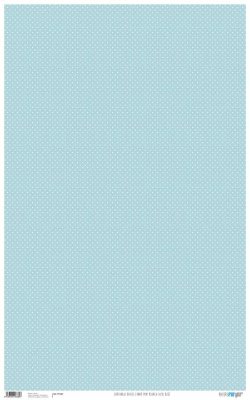 PFY-680 - PAPEL CARTONAJE BASICS LUNAR MINI BLANCO AZUL BEBE - pack 6 ud.