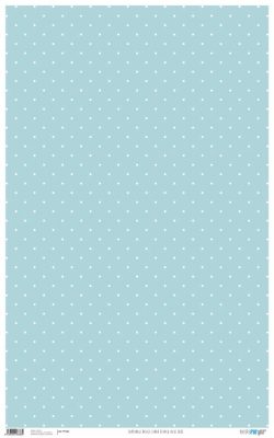 PFY-686 - PAPEL CARTONAJE BASICS LUNAR BLANCO AZUL BEBE  - pack 6 ud.