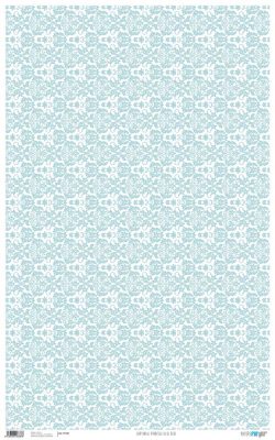PFY-687 - PAPEL CARTONAJE ARABESCO AZUL BEBE - pack 6 ud.