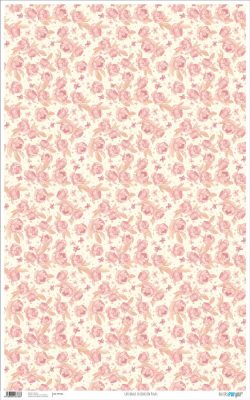 PFY-763 - PAPEL CARTONAJE DECORACION ROSAS - pack 6 ud.