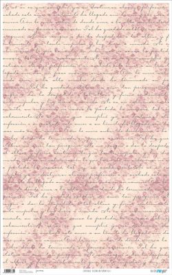 PFY-764 - PAPEL CARTONAJE DECORACION ROMANTICO I - pack 6 ud.