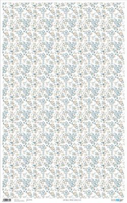 PFY-794 - PAPEL CARTONAJE SPRING BLANCO AZUL - pack 6 ud.