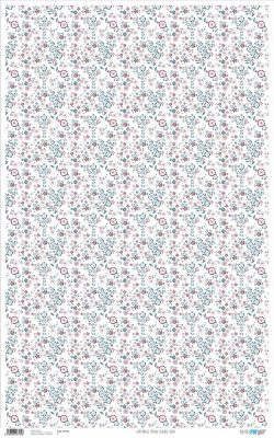 PFY-795 - PAPEL CARTONAJE SPRING BLANCO ROSA - pack 6 ud.