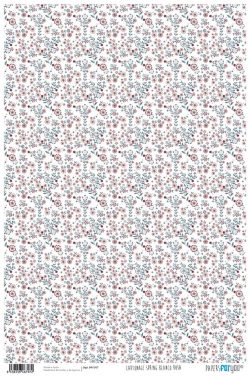 PFY-797 - PAPEL CARTONAJE SPRING BLANCO ROSA - pack 12 ud.