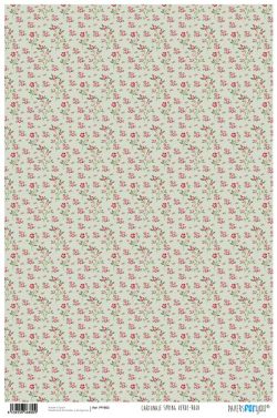 PFY-800 - PAPEL CARTONAJE SPRING VERDE ROJO - pack 12 ud.