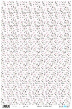 PFY-801 - PAPEL CARTONAJE PINK ROSES - pack 12 ud.