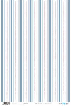 PFY-821 - PAPEL CARTONAJE RAYAS COMBIS AZUL - pack 12 ud.