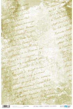 PFY-883 - PAPEL CARTONAJE ROMANTIC HANDMADE CALLIGRAPHY - pack 12 ud.